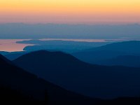 Sunrise over Strait of Juan de Fuca  Sunrise over the Olympic Mountains : Landscape